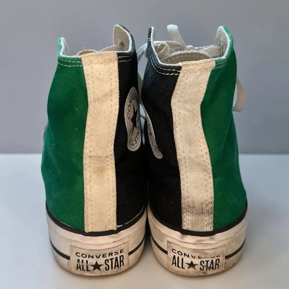 Converse You Chuck Taylor Two-Toned High Top Black Green Shoes Mens 8 Womens 10